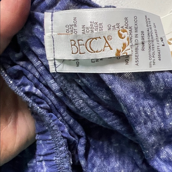 Blue Strapless Swim Coverup Dress - Picture 4 of 6